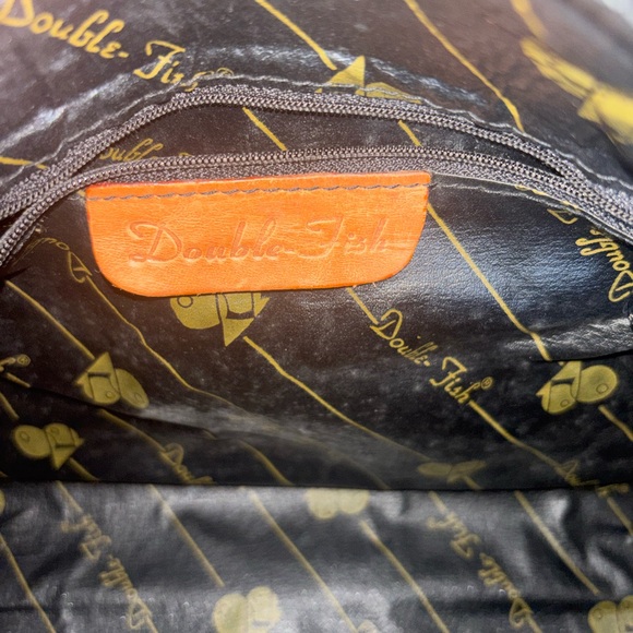 Vintage Double Fish Boston Bag (Geometric Pattern) - Picture 10 of 11